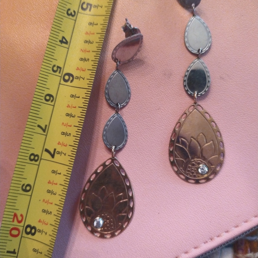 Nomination stainless steel and rose gold earrings - Picture 7 of 7